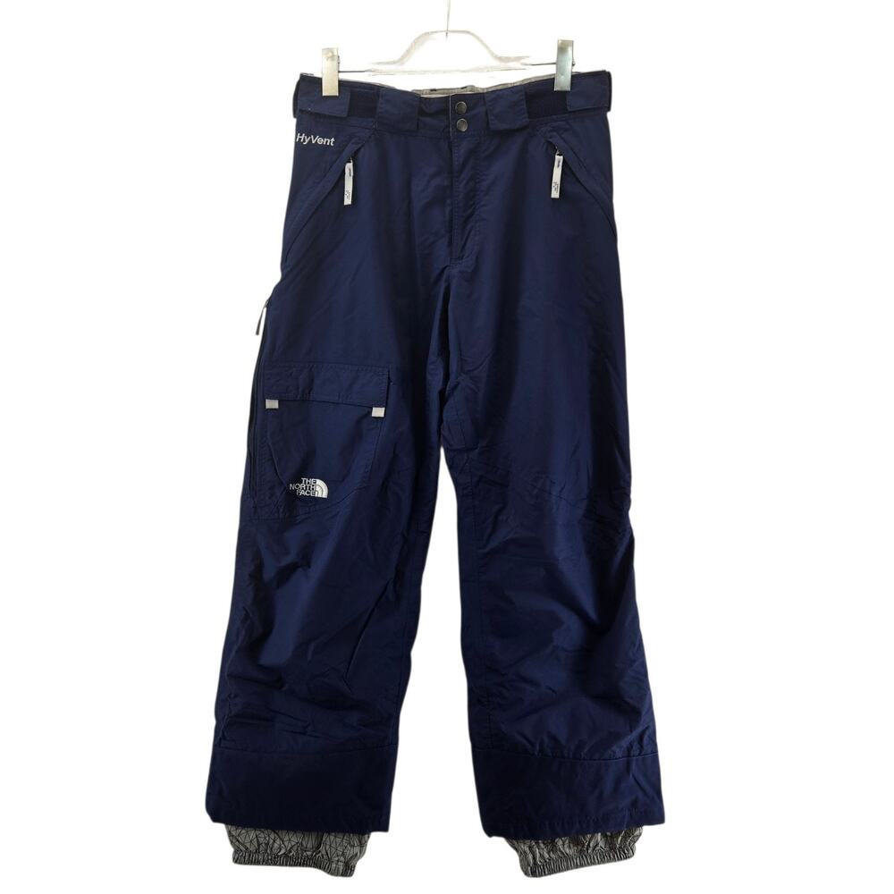 North Face Ski Pants Women Small Hyvent Navy Blue‎ High Rise Winter Snow Outdoor